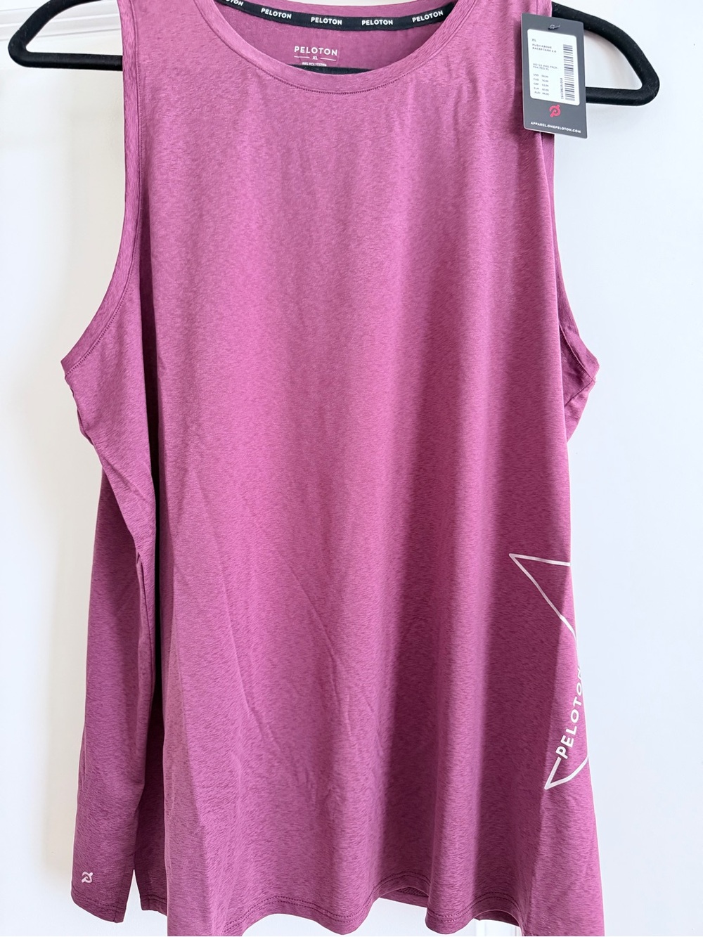 Peloton Men’s Sleeveless Muscle Tank — Burgundy